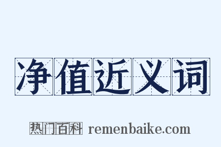 净值近义词是什么意思的图片